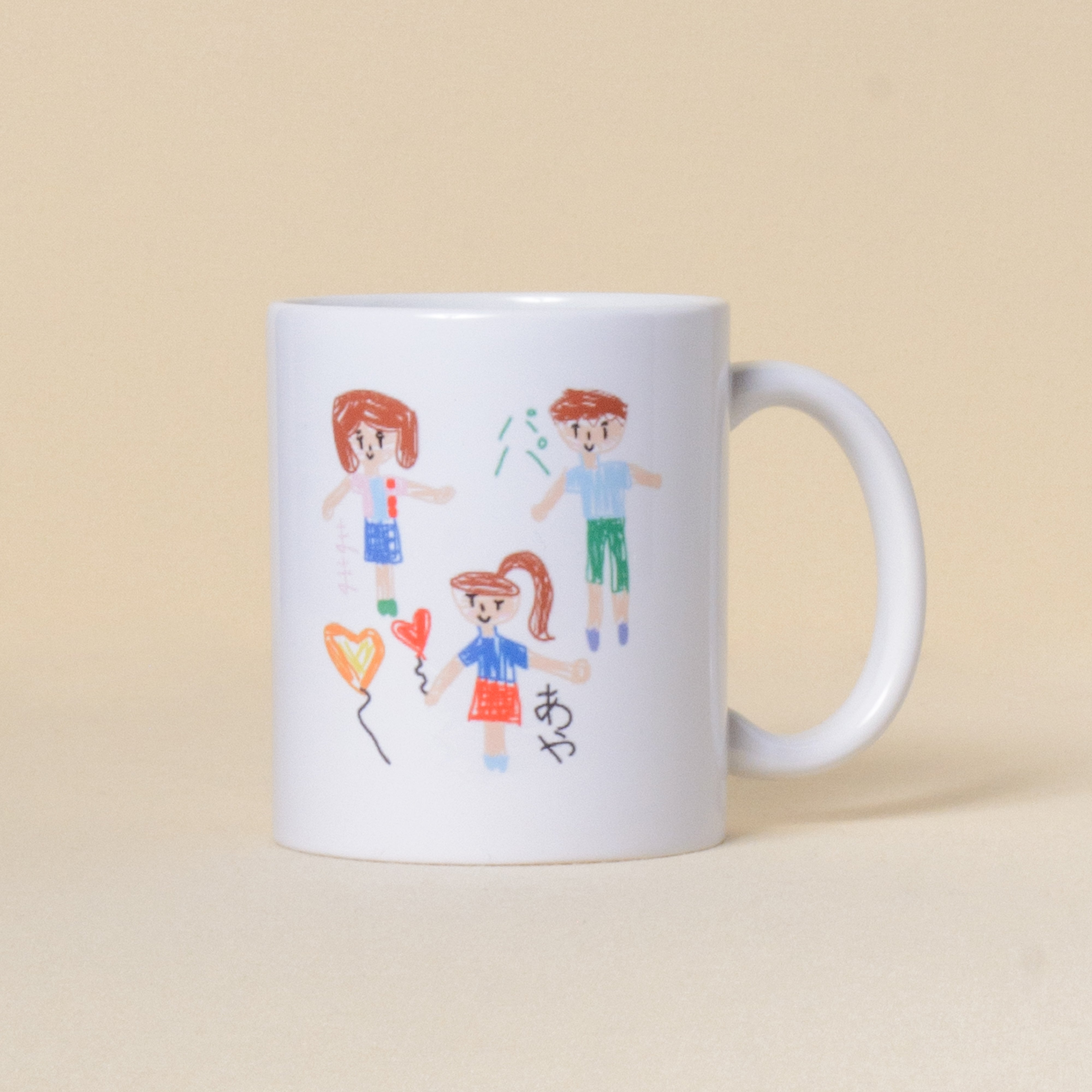 お絵描きプリント】マグカップ（陶器製） 2個セット – ひなた工房