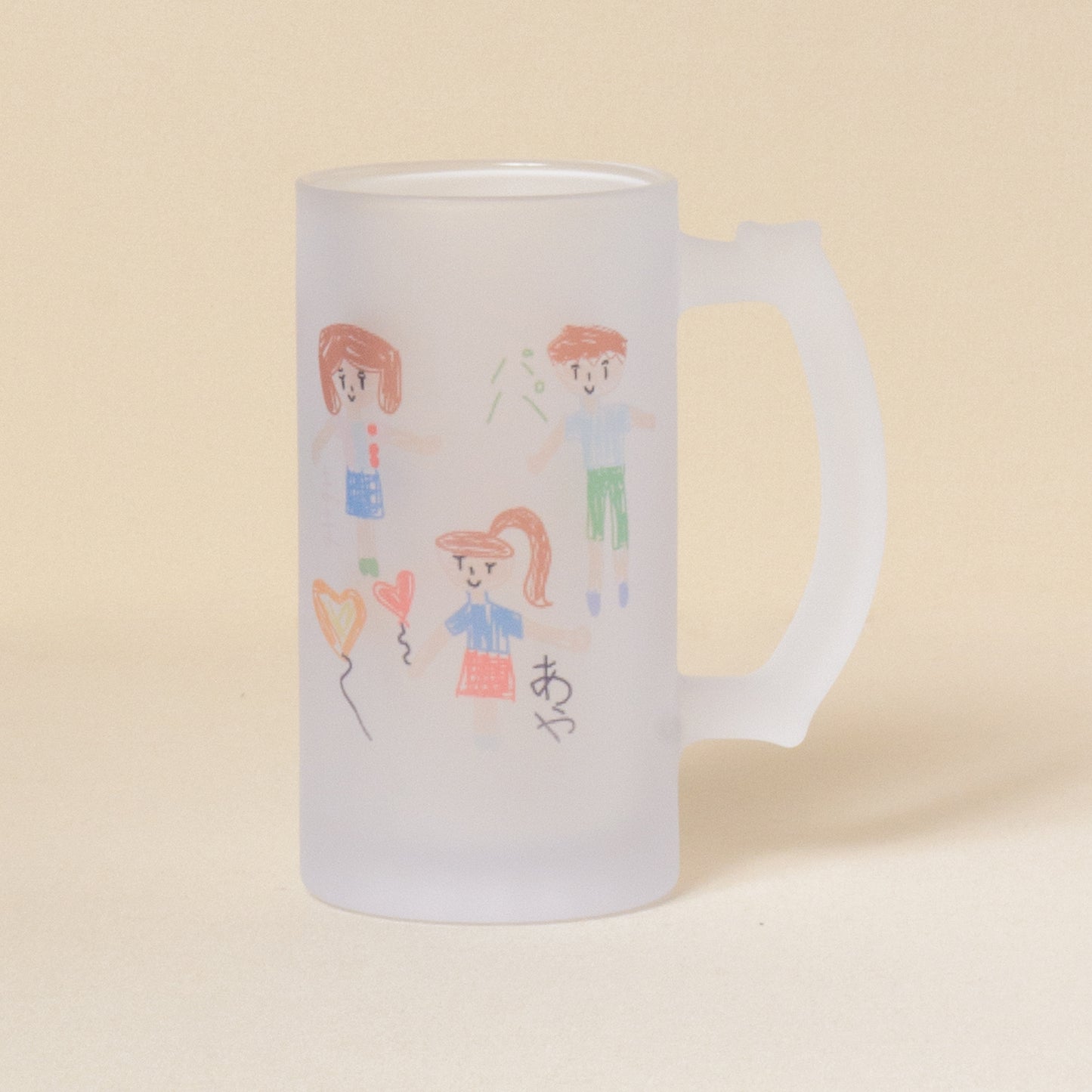 【お絵描きプリント】ビアジョッキ ２個セット