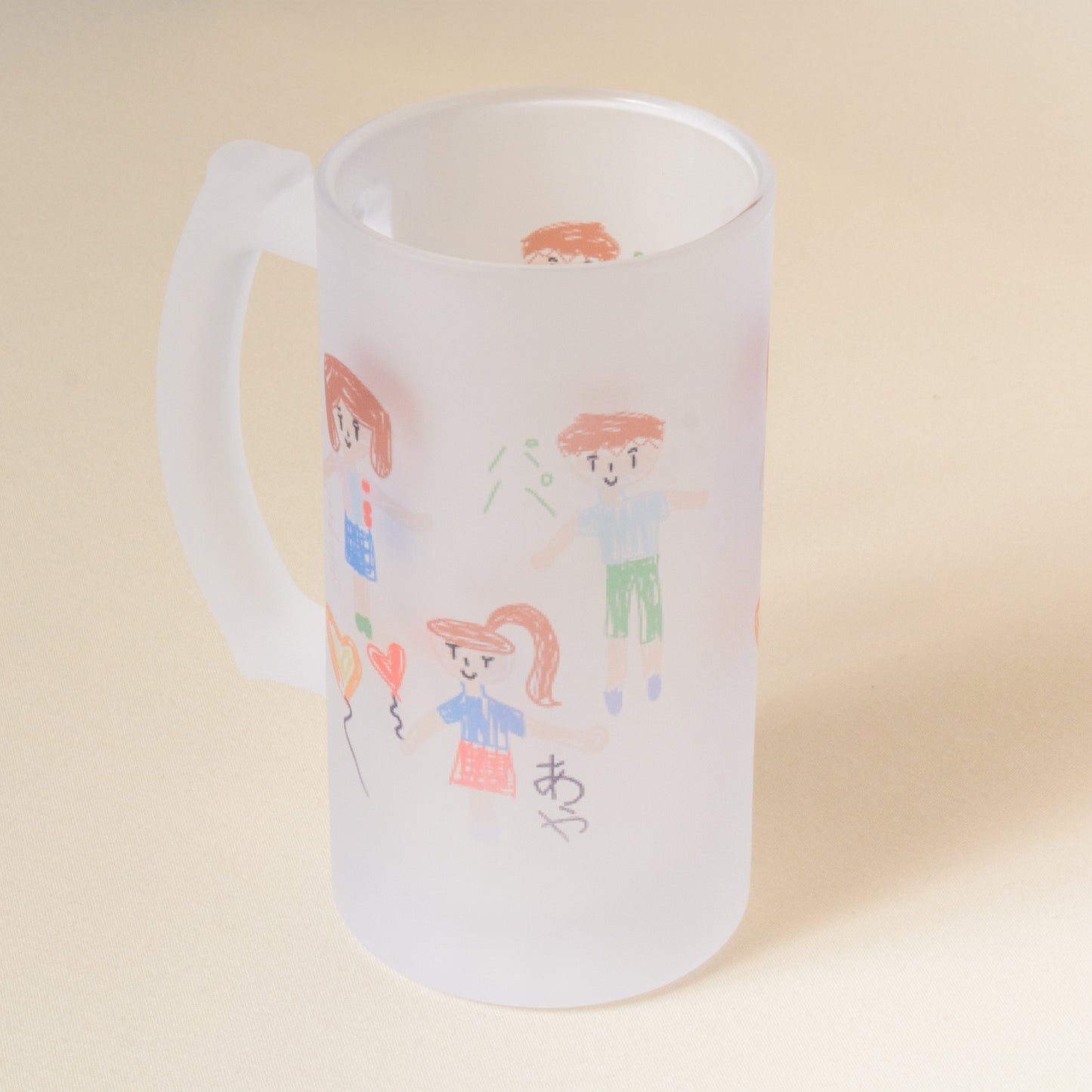 【お絵描きプリント】ビアジョッキ ２個セット