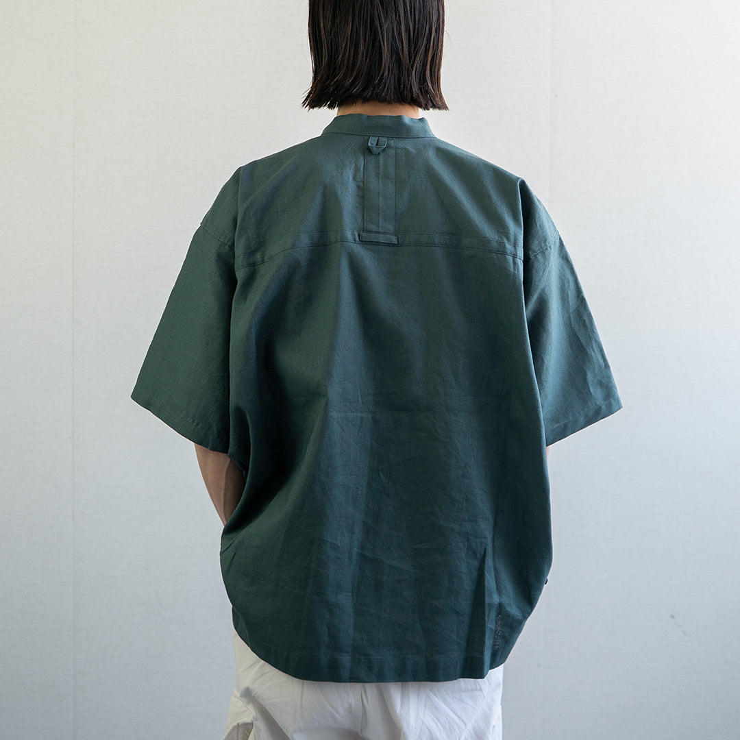 「ふたばのかぜ」バンドカラー・半袖 / UNISEX