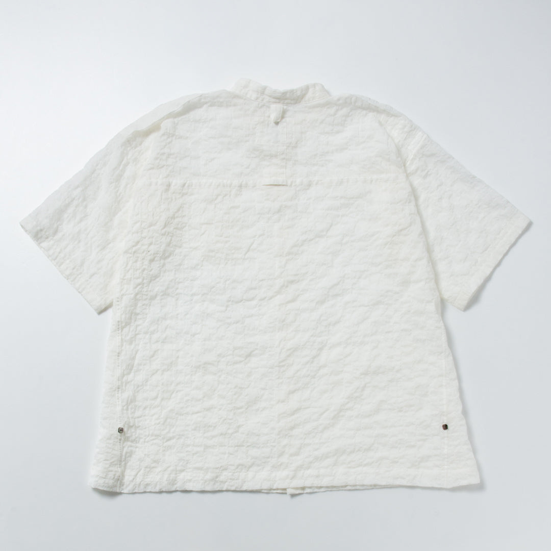 「ふたばのかぜ」バンドカラー・半袖 / UNISEX