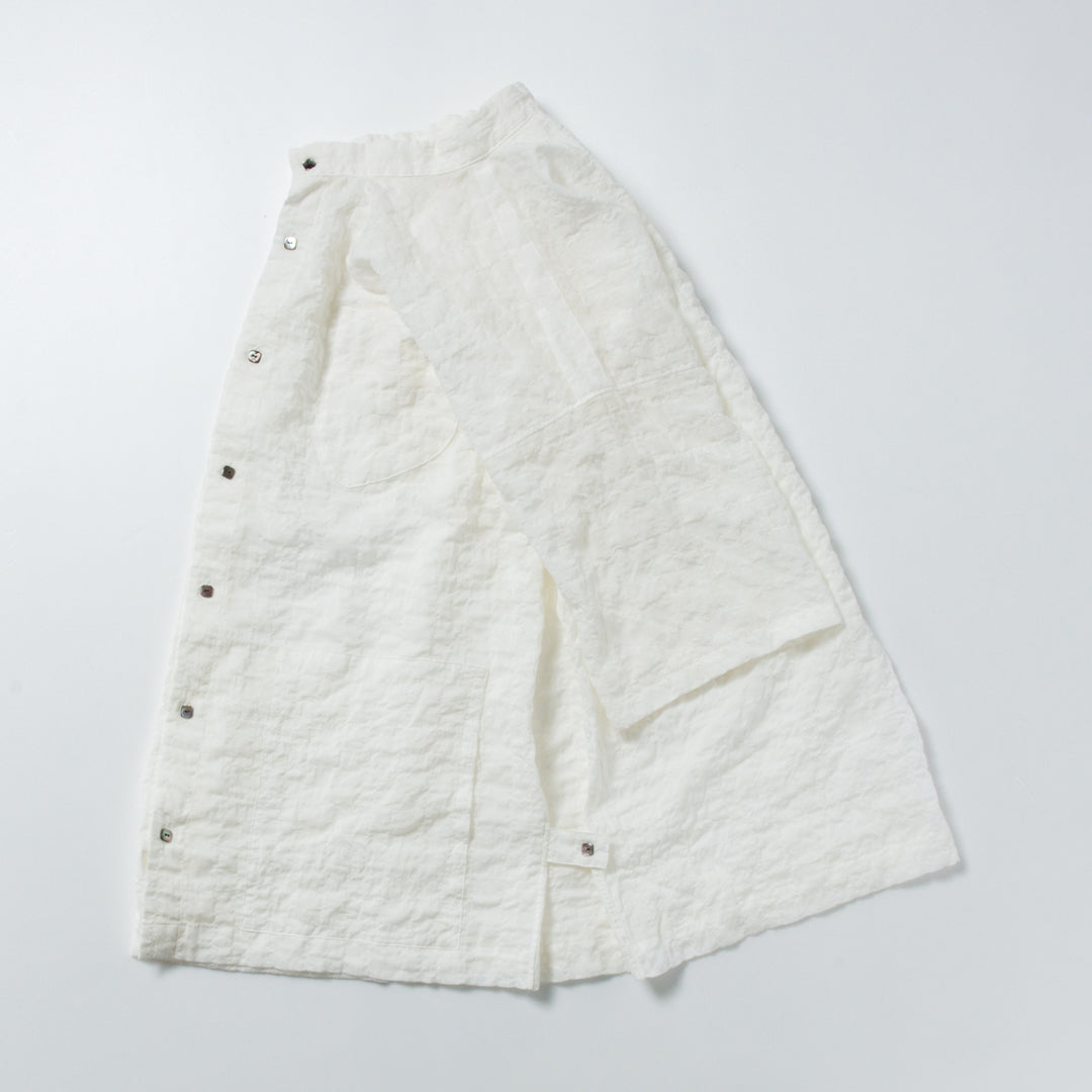 「ふたばのかぜ」バンドカラー・半袖 / UNISEX
