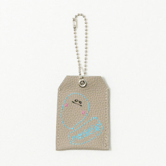 お絵描き刺繍・レザーチャーム [ベージュ(04)]